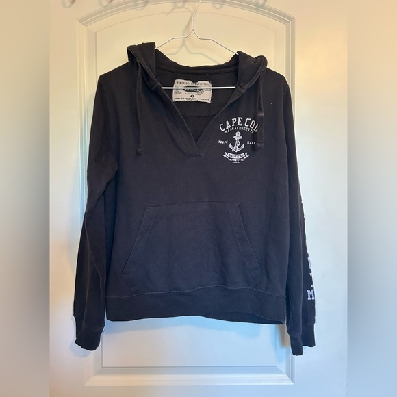 wings Tops - WINGS- Cape Cod Black Hoodie
